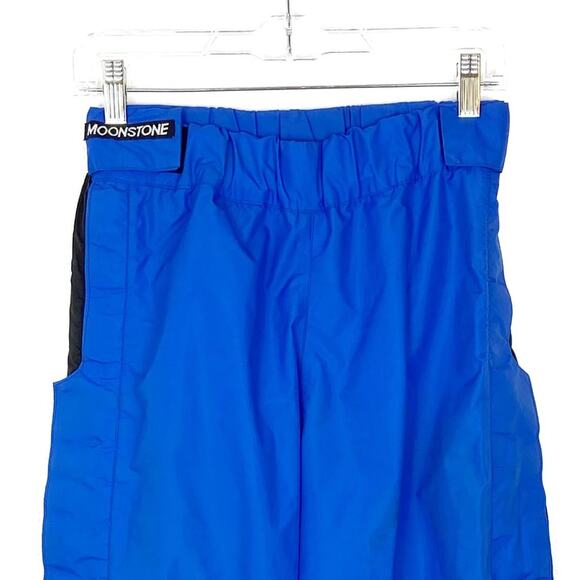 Vintage 80s Moonstone Gore Tex Ski Pants Snow Slopes Unisex Blue Black Small - Picture 4 of 14